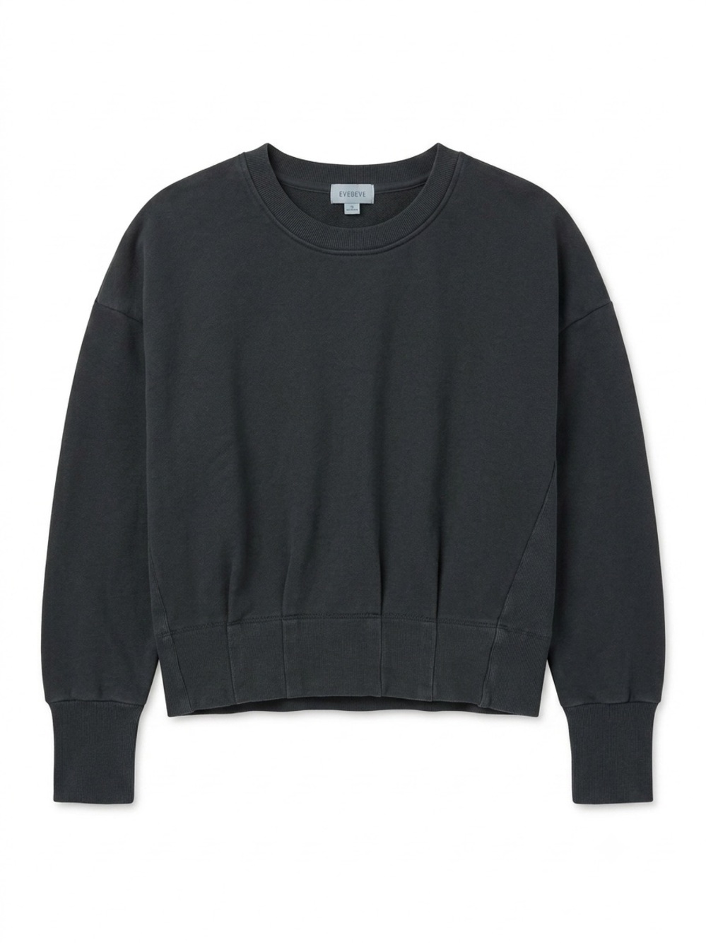 Evereve Baylor Corset Sweatshirt in Black Women’s Size XS